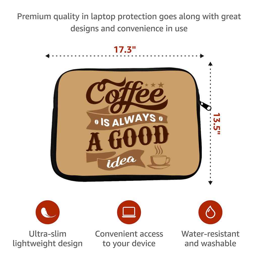 Coffee HP 16" Sleeve - Creative Laptop Sleeve - Themed Laptop Sleeve with Zipper - Premium  from KXX - Just $23.99! Shop now at KXX