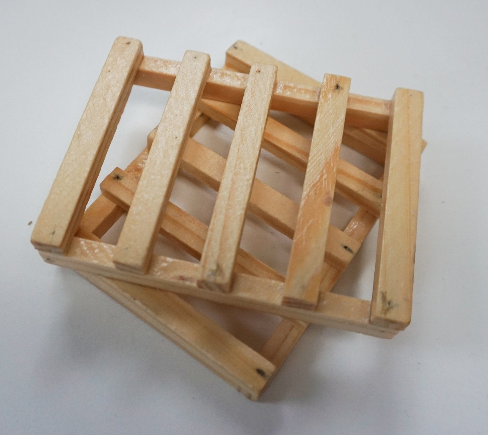 Natural Bamboo Soap Draining Dish - Ladder style - KXX  KXX