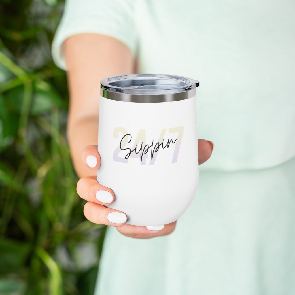 Sippin Insulated Wine Tumbler for Cold or Hot Drinks - Premium Mugs from Yellow Pandora - Just $24.17! Shop now at KXX