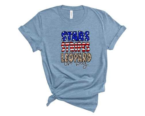 Stars Stripes Leopard 2- Graphic Tee - Premium Gifts from Ivory Milo - Just $24.73! Shop now at KXX