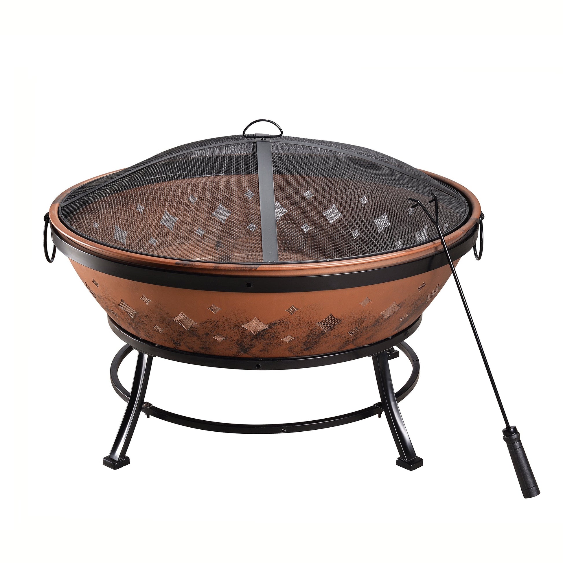 Teamson Home Wood Burning Fire Pit & Accessories - KXX  KXX