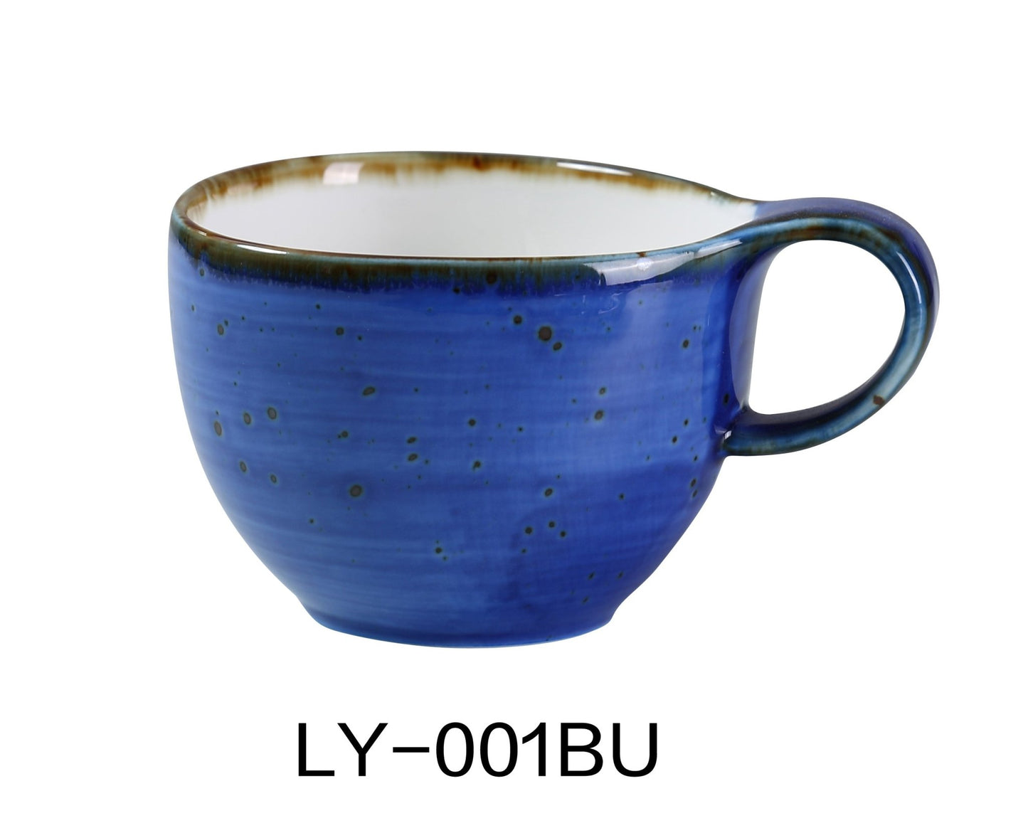 Yanco LY-001BU Lyon 4" Coffee/Tea Cup 7 OZ - Premium Home & Garden from Lime Atlas - Just $138.13! Shop now at KXX